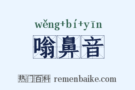 嗡鼻音是什么意思的图片